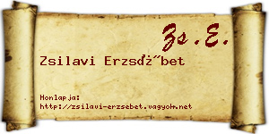 Zsilavi Erzsébet névjegykártya